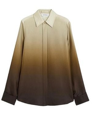 Sportmax Ago Dgrad Silk Shirt By - Natural
