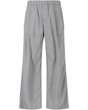 Our Legacy Leisure Viscose-Blend Wide-Leg Trousers - Grey
