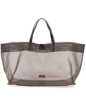 STAUD Christos Large Shopping Bag - Gray