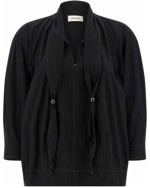 Lemaire Blouse With Scarf - Black