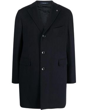Tagliatore Single-Breasted Coat - Blue