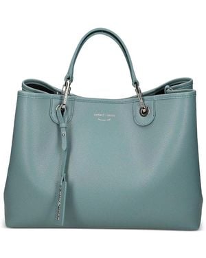 Emporio Armani Myea Medium Shopping Bag - Blue