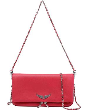 Zadig & Voltaire Fuchsia Rock Crossbody Bag - Red