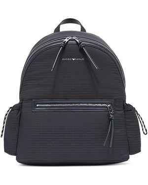 Emporio Armani Nylon Backpack - Blue