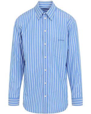 Balenciaga Regular Fit Shirt - Blue