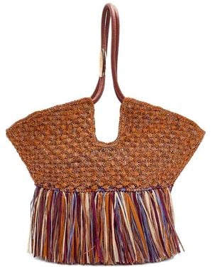 Zimmermann Goldentime Medium Tote - Brown