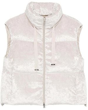 Herno Nylon Down Vest - White