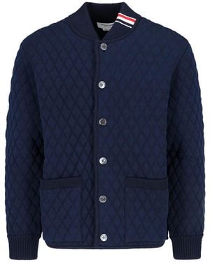 Thom Browne Merino Wool Jacket - Blue