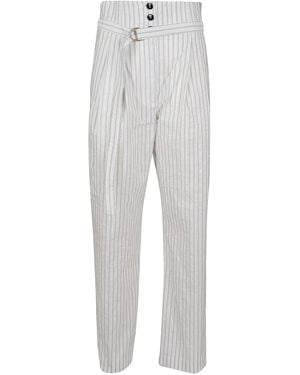 Philosophy Di Lorenzo Serafini Striped Taffetà Trousers - Grey