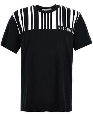 Moschino Barcode Print T-Shirt - Black