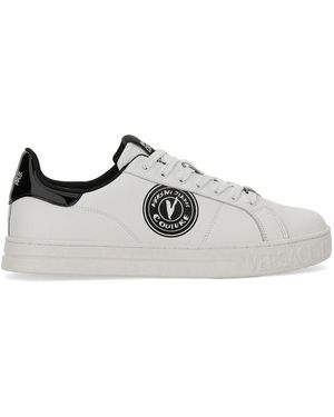 Versace Jeans Couture Leather Sneaker - White
