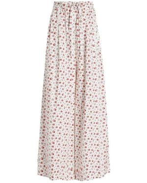 Dolce & Gabbana Cotton-Blend Floral Trousers - White