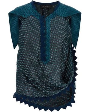 Kiko Kostadinov Weathervane Top - Blue