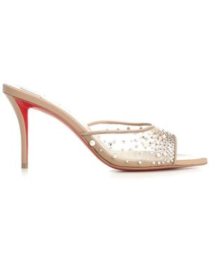 Christian Louboutin Miss Z Mule Degrasstrass Perla - Natural