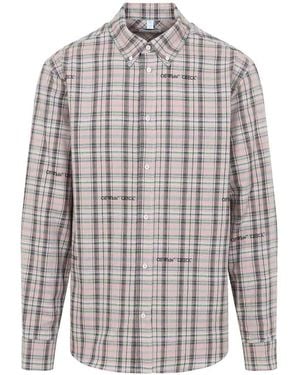 Off-White c/o Virgil Abloh Off Flannel Shirt - White