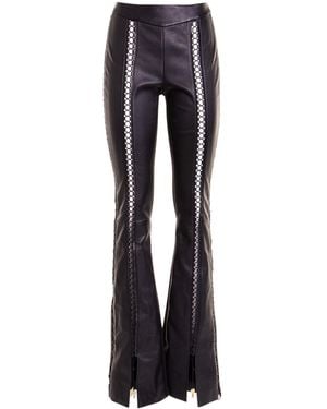 Roberto Cavalli Leather Trousers - Blue