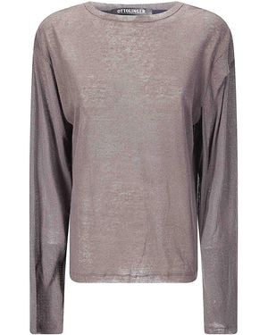 OTTOLINGER Deconstructed Linen Longsleeve - Brown