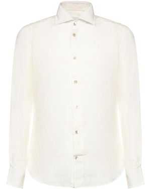 Eleventy Dandy Linen Shirt - White
