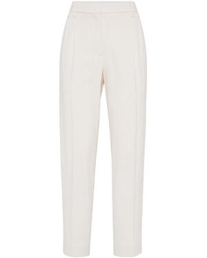 Brunello Cucinelli Slouchy Trousers - White