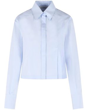 Sportmax Certo Cropped Shirt - Blue