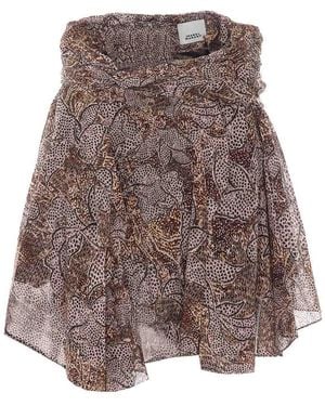 Isabel Marant Ochre Camia Skirt - Brown