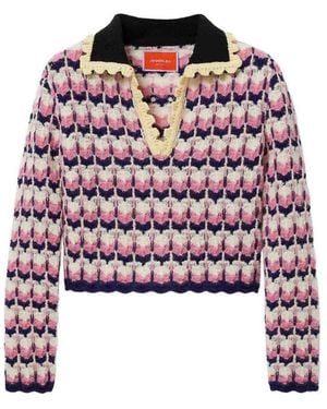 La DoubleJ Polo Con Taschino A Maniche Lunghe - Rosso