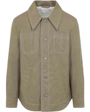 Ami Paris Worker Buttoned Jacket - Green