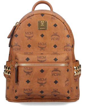 MCM Studs Backpack - Brown