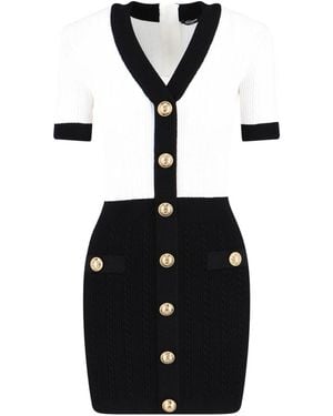 Balmain Knitted Dresses - Black