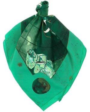 Diane von Furstenberg Sciarpa Con Bandiera Zodiacale - Verde