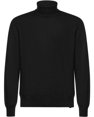 Fay Merino Wool Turtleneck - Black