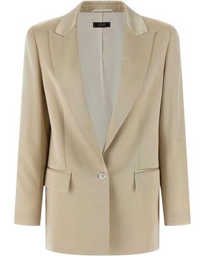 Peserico Satin Blazer - Natural