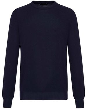 Nome Crewneck Cotton Sweater - Blue