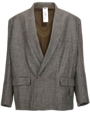 Magliano Melton Doppiopetto Blazer - Gray