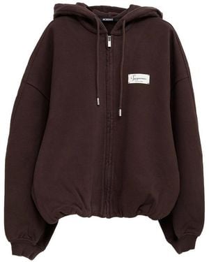 Jacquemus Le Hoodie Montaigne - Marrone