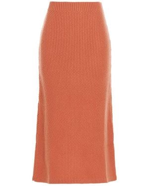 Chloé Knit Long Skirt - Orange