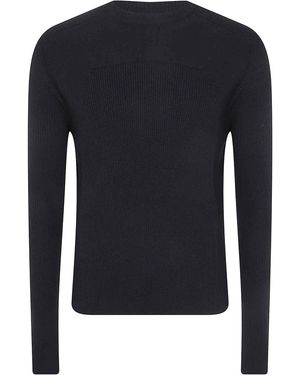 Rick Owens Ribbed Geo Jumper - Blue