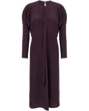 ワンピース VICTORIA BECKHAM 'Keyhole Dolman Midi' dress Purple Victoria Beckham Keyhole Dolman Midi Dress In Purple | ModeSens