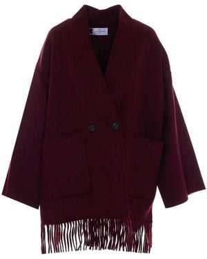 The Dynamis Studio Lyon Fringes Cape - Purple