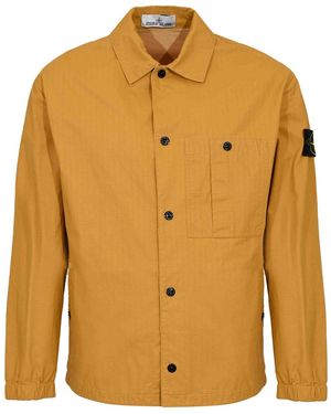 Stone Island Overshirt Jacket - Yellow