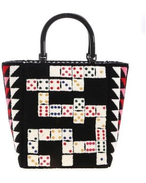 Lulu Guinness Domino Bibi Handbag - White