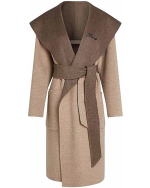 KARL LAGERFELD Reversible Soft Coat - Brown