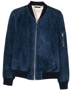 Tom Ford Leather Outerwear - Blue
