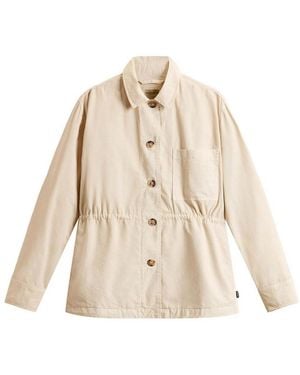 Woolrich Cotton Shirt Jacket - Natural