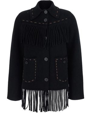 Guest In Residence Cashmere And Wool Western Jacket - Black