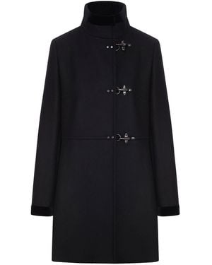 Fay Virginia Wool Coat - Blue