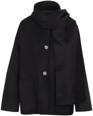 Jovonna London Kurzer Mantel - Schwarz