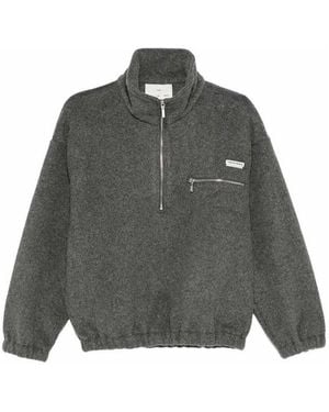 Song For The Mute Maglia Half Zip Pullover - Grigio