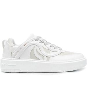 Stella McCartney Geometric Panels Low-Top Trainers - White