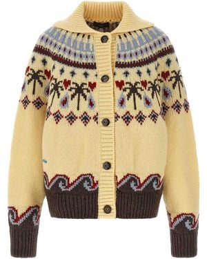 Alanui Sweet Winter Virgin Wool Cardigan - Metallic